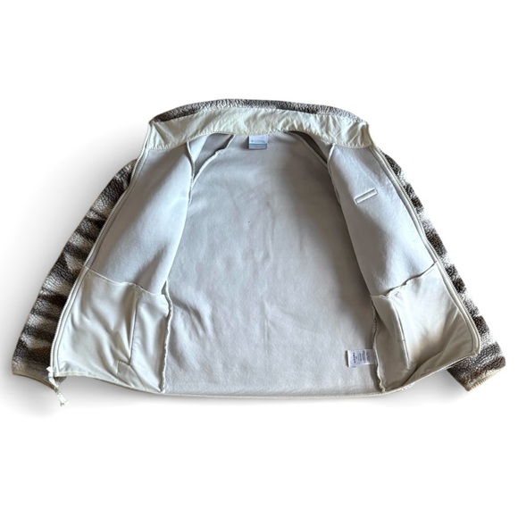 Columbia West Bend Sherpa Full Zip Fleece Jacket Outdoor Layer Aztec Print XS - Picture 3 of 7
